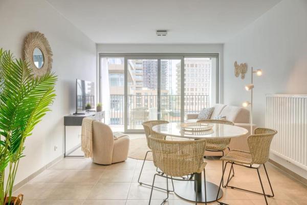 A la foto es mostra l'objecte 4-Person Apartment by Ostend Beach With Parking situat a la ciutat de Oostende.
