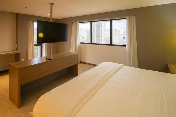 Na fotografii je vidět objekt Luxuoso Flat No Hotel Radisson EXCELENTE LOCALIZAÇÃO nacházející se ve městě Belém.