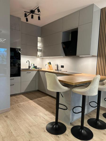 A la foto es mostra l'objecte Luksusowy Apartament River Point Kępa Mieszczańska situat a la ciutat de Wrocław.