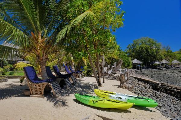 På bildet vises objektet Sangany Lodge som ligger i byen Befotaka Bay.