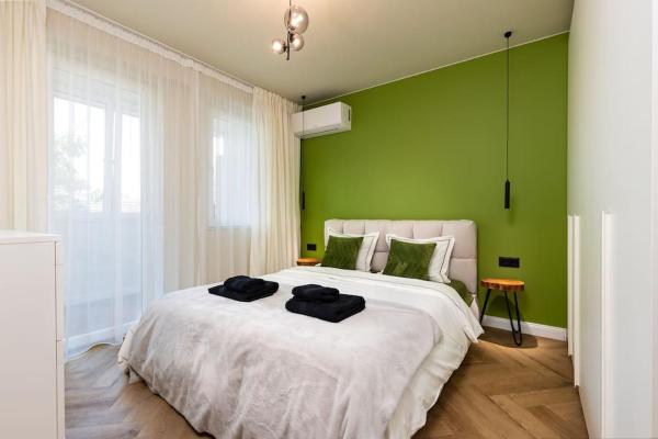 Na fotografii je vidět objekt Olive Green Designer Apartment nacházející se ve městě Plovdiv.