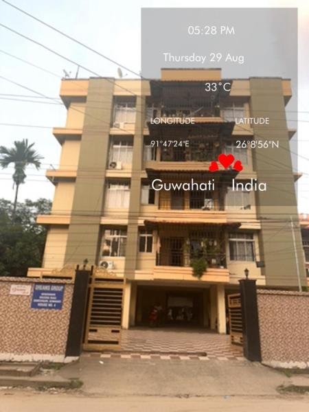 Na fotografii je vidět objekt Dreams Abode Homestay nacházející se ve městě Guváhátí.