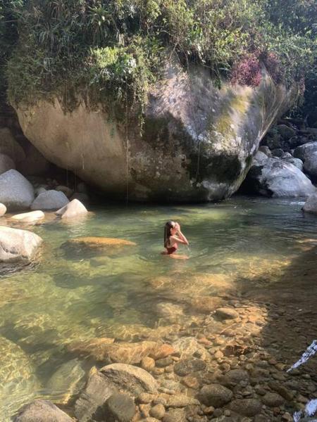 På billedet ses objektet Sítio Toledos em Guapimirim com acesso direto a Cachoeira beliggende i byen Guapimirim.