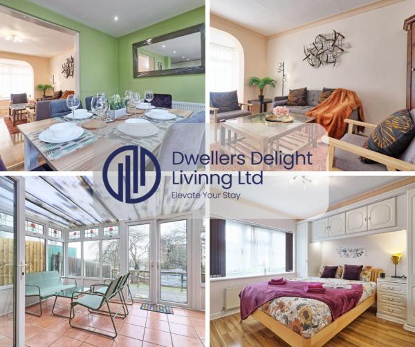 照片显示了位于Basildon市的Stylish 3 Bedroom House Basildon/Essex Upto 5 Guests物件。
