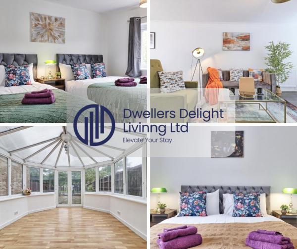 照片显示了位于Basildon市的Stylish 3 bedroom House In Grt Gregorie Basildon & Essex - Free Wifi, Parking, Dedicated Office & Private Garden物件。