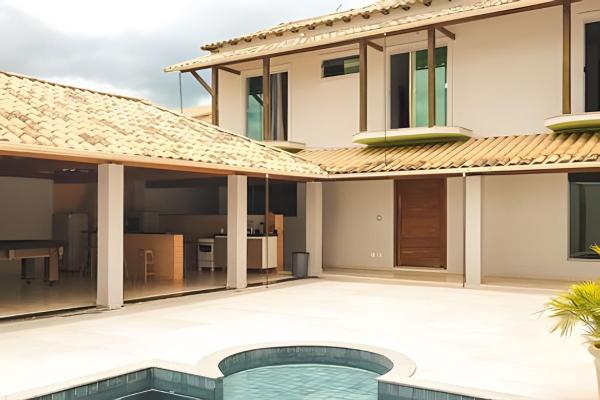 Kuvassa näkyy kohde NossoApê Guarua: Piscina | Churrasqueira | Ar-condicionado, joka sijaitsee kaupungissa Pequeri.