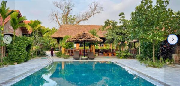 Na foto é possível ver o objeto Ninh Binh Eco Garden localizado na cidade de Tiên Tân.