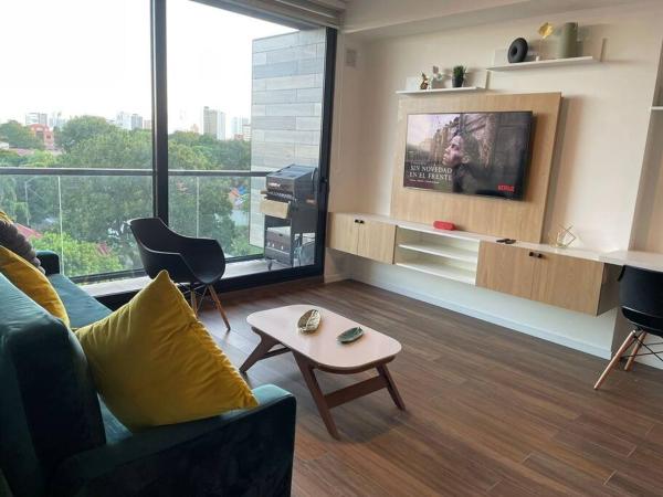 Na fotografii je vidět objekt Moderno y amplio apartamento 2D nacházející se ve městě Hamacas.