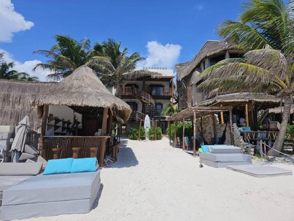 Na zdjęciu widoczny jest obiekt chay Bright Eco Chic studio in Tulum Beach Access! położony w mieście Tulum.