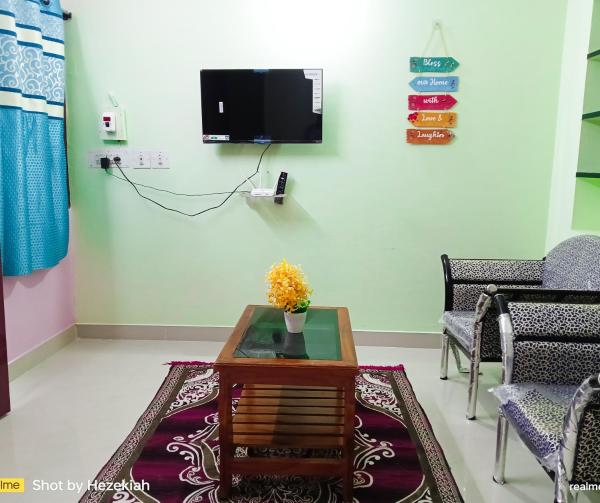A la foto es mostra l'objecte Jas Homestay Madurai situat a la ciutat de Samayanallūr.