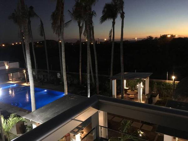 På billedet ses objektet Moderno Condominio alberca a 800 metros de playa beliggende i byen Mazatlán.