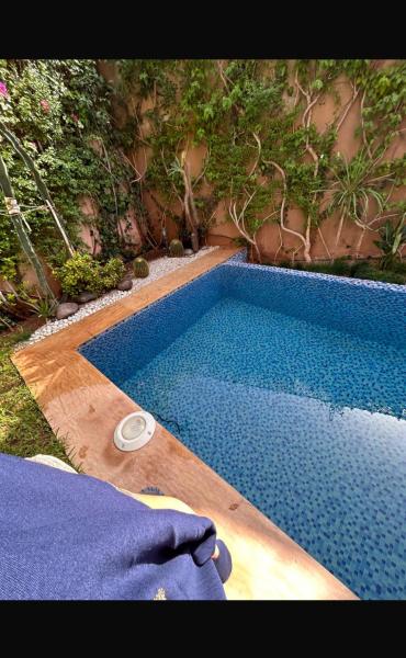 På billedet ses objektet Petite villa cosy et agréable avec jacuzzi privé beliggende i byen Marrakech.
