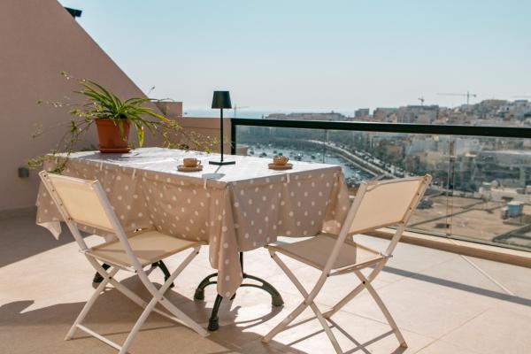 Auf dem Foto ist das Objekt Sea view penthouse in der Stadt Marsaskala zu sehen.