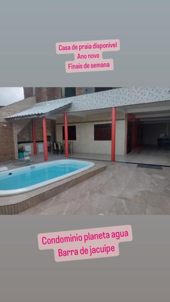 A la foto es mostra l'objecte Casa de praia , Condominio planeta agua situat a la ciutat de Camaçari.