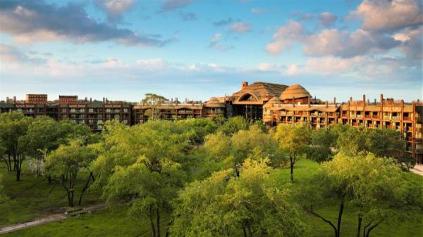 På billedet ses objektet Disney's Animal Kingdom Lodge beliggende i byen Orlando.