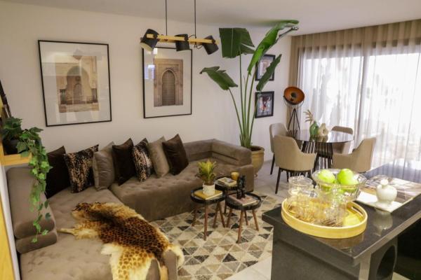 En la foto se muestra el objeto S_house ubicado en la ciudad de Marrakech.