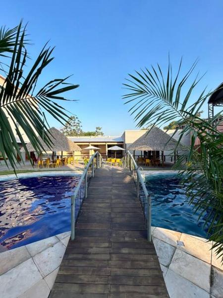 The photo shows the Flat 2 Suítes, piscina e churrasqueira em Alter located in the city of Alter do Chao.