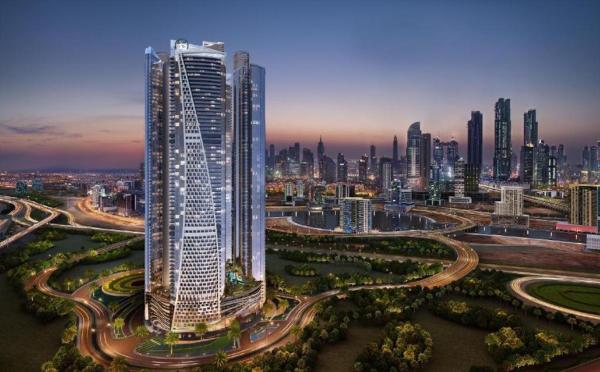 På billedet ses objektet DAMAC Towers by Paramount Hotels & Resorts Dubai beliggende i byen Dubai.