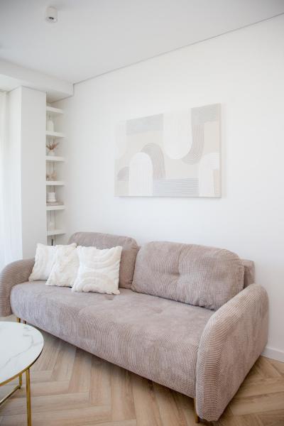 Nella foto è visibile l'oggetto Sunny apartment- Parko rezidencija SELF CHECK-IN situato nella città di Vynupė.