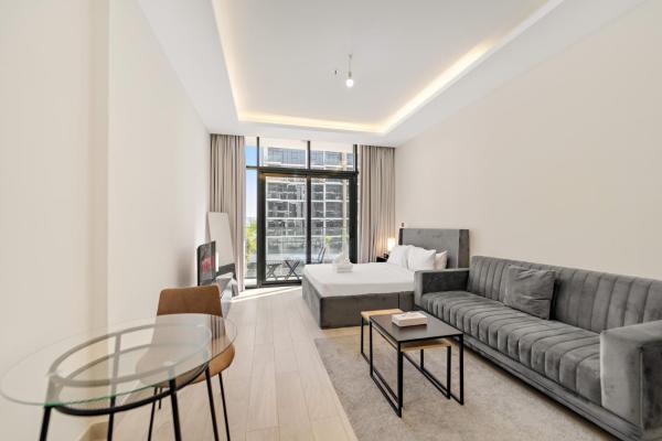 A la foto es mostra l'objecte Charming Studio - near MeydanRaceCourse - Pool Gym situat a la ciutat de Dubai.