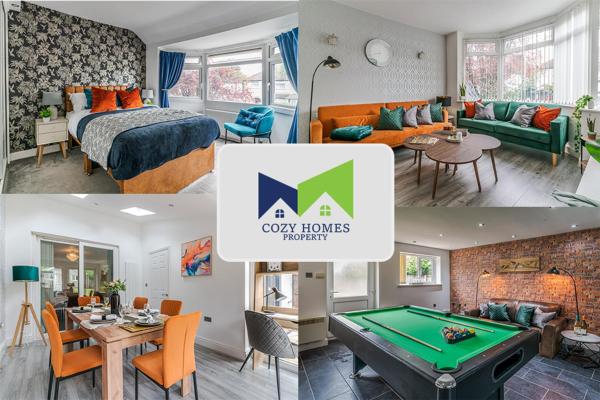 Spacious and Comfortable 5 Bedroom, 2 Bathroom Home with POOL TABLE, perfect for Contractors, NEC and Families, Birmingham