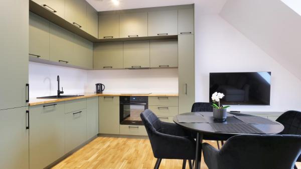 Auf dem Foto ist das Objekt Apartamenty LAGOM in der Stadt Borki Wyrki zu sehen.