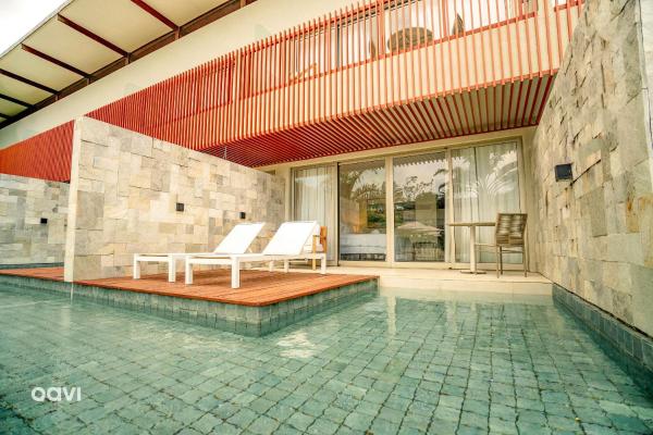 Na zdjęciu widoczny jest obiekt Flat Ile de Pipa Deck Molhado Bali by Qavi położony w mieście Pipa.