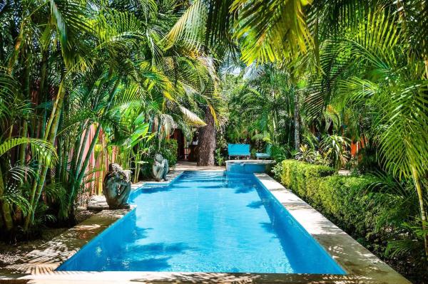 A la foto es mostra l'objecte Lush Jungle Paradise - Walk to Beach situat a la ciutat de Potrero.