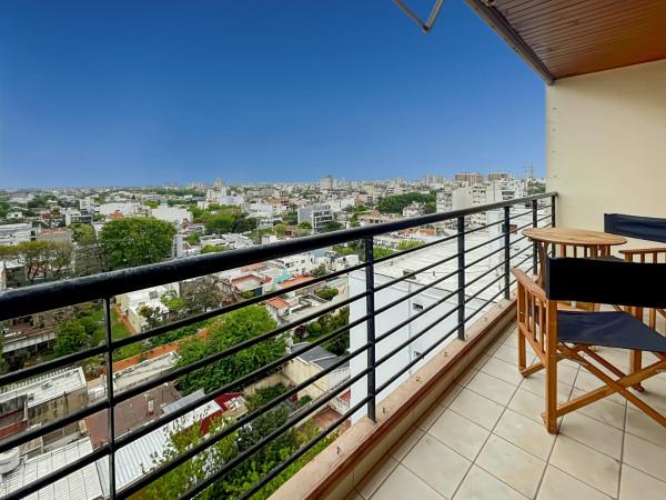 Cozy Studio on a High Floor with Panoramic Views in Villa Urquiza, Buenos Aires