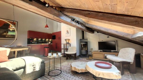 A la foto es mostra l'objecte Résidence Le Lion D'or A - Appartement confortable, sous toit, accès facile aux commerces MAE-0871 situat a la ciutat de Les Gets.