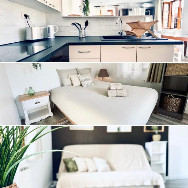 På billedet ses objektet Kapuccino Appartement Chic et Cosy Centre-ville WIFI beliggende i byen Chalencon.