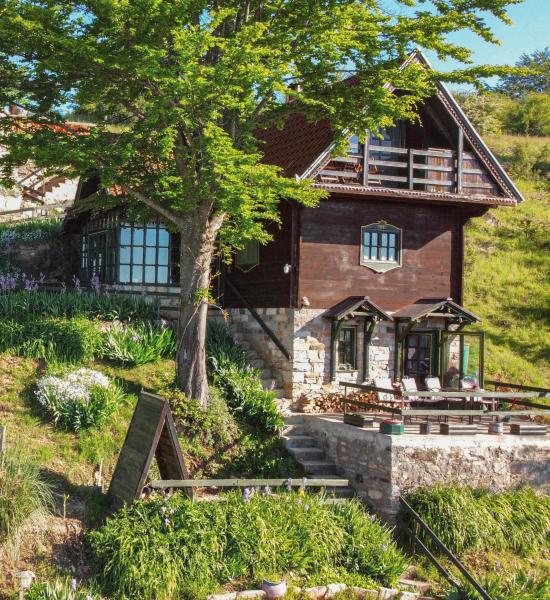 A la foto es mostra l'objecte Brvnara Orlovo Gnezdo situat a la ciutat de Rudno.