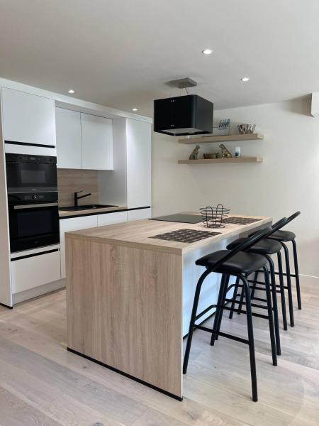 A la foto es mostra l'objecte Modern Flat With Garden situat a la ciutat de Oostende.