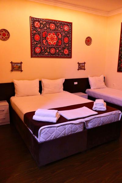 Na fotografii je vidět objekt Al Bukhari Boutique Hotel nacházející se ve městě Buchara.