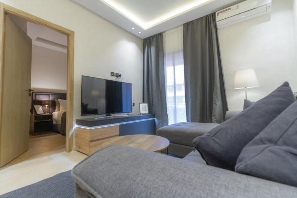 Auf dem Foto ist das Objekt cosy 2 bedrooms apartement in der Stadt Marrakesch zu sehen.