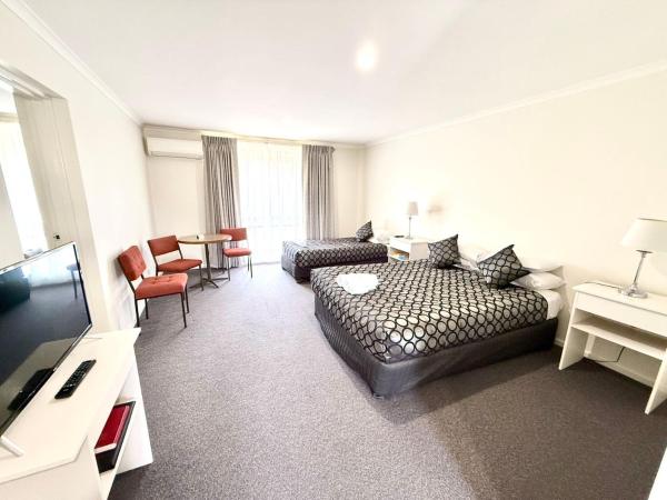 Na zdjęciu widoczny jest obiekt Redgum Motel położony w mieście Mathoura.