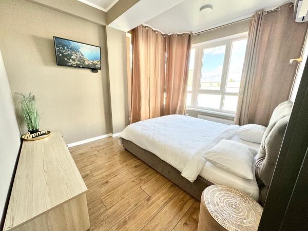 A la foto es mostra l'objecte Квартира в новострое на Ботанике situat a la ciutat de Chisinau.