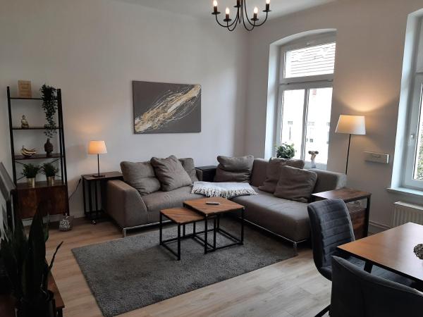 A la foto es mostra l'objecte Modernes Apartment - PS4, Toplage nahe Hafen, Schloss & Altstadt situat a la ciutat de Schwerin.