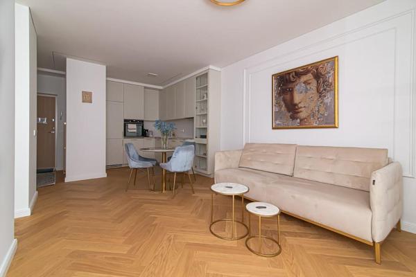A la foto es mostra l'objecte Stylish Apartment with Balcony by URBAN RENT situat a la ciutat de Vílnius.