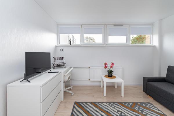 A la foto es mostra l'objecte Pramonės Apartment #5 by PoloApartments situat a la ciutat de Smiltynai.