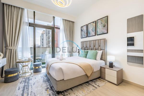 A la foto es mostra l'objecte Chic Studio Apartment in Azizi Riviera 20, Al Merkadh by Deluxe Holiday Homes situat a la ciutat de Dubai.