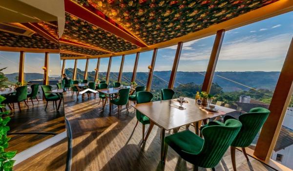 Op de foto is het object Hotel e Restaurante GIRATÓRIO RF Vision - A melhor vista 360 de Gramado te zien, gelegen in de stad Gramado.