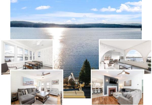 Na fotografii je vidět objekt 2-Unit House, big Lake Winnisquam views - Sleeps 13 nacházející se ve městě Sanbornton.
