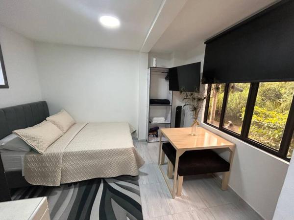 På billedet ses objektet Hermoso Aparta Estudio 7 minutos del Aeropuerto beliggende i byen Matecana.