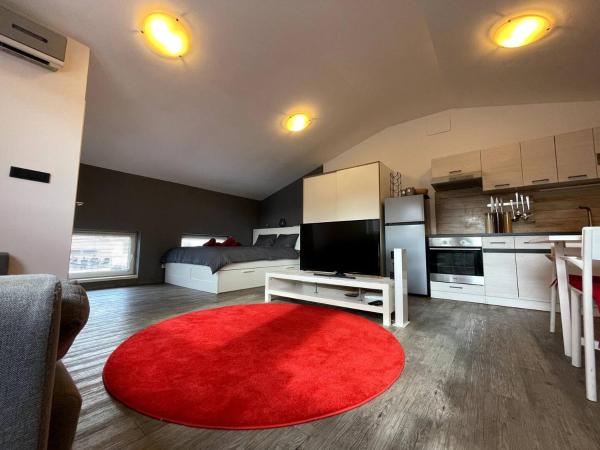 En la foto se muestra el objeto Chic Loft with Open Floor Plan ubicado en la ciudad de Spodnja Šiška.