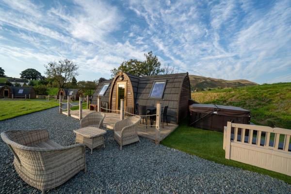 På billedet ses objektet Borrett Escapes - Luxury Pods beliggende i byen Sedbergh.