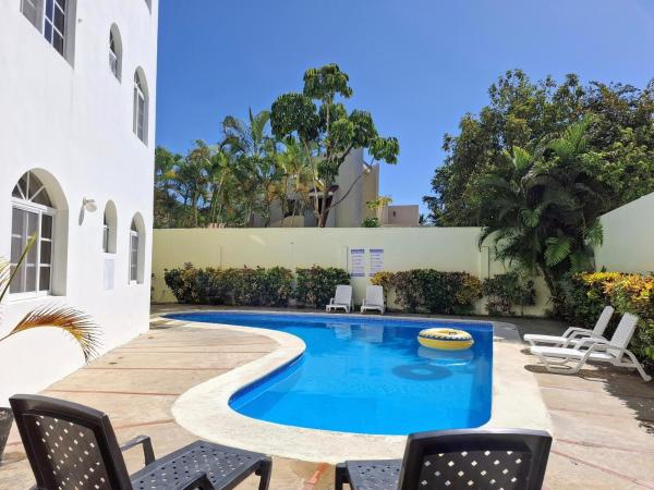 På billedet ses objektet Costambar Ocean Breeze - Beachfront Apartment with Pool beliggende i byen Las Flores.