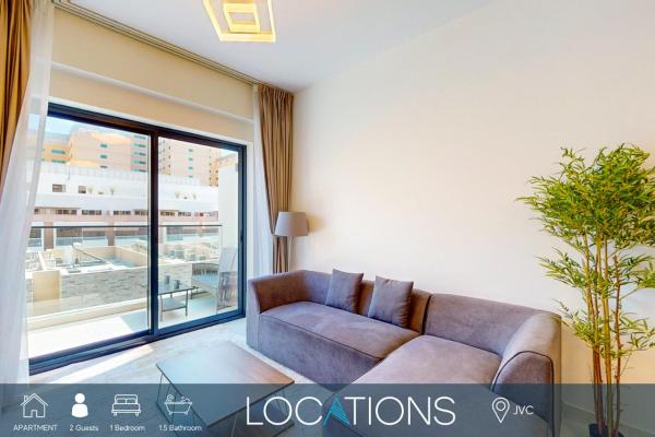 Na zdjęciu widoczny jest obiekt Avanos Residence - Chic One Bedroom in JVC położony w mieście Dubaj.
