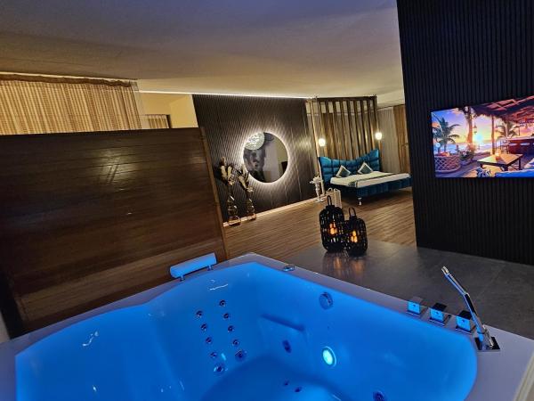 Na zdjęciu widoczny jest obiekt Privat-Spa mit Whirlpool und Sauna in Sursee położony w mieście Schenkon.