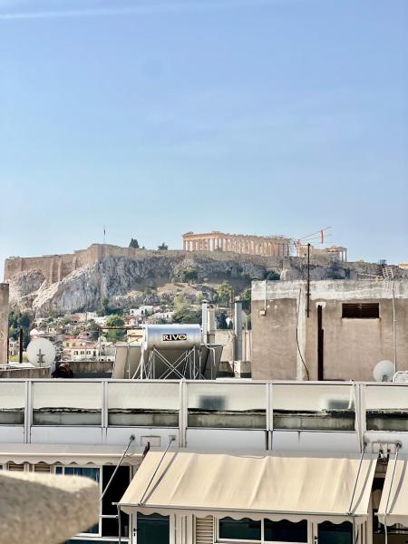 Penthouse With Terrace And Acropolis View - Themelio Suites - Athen